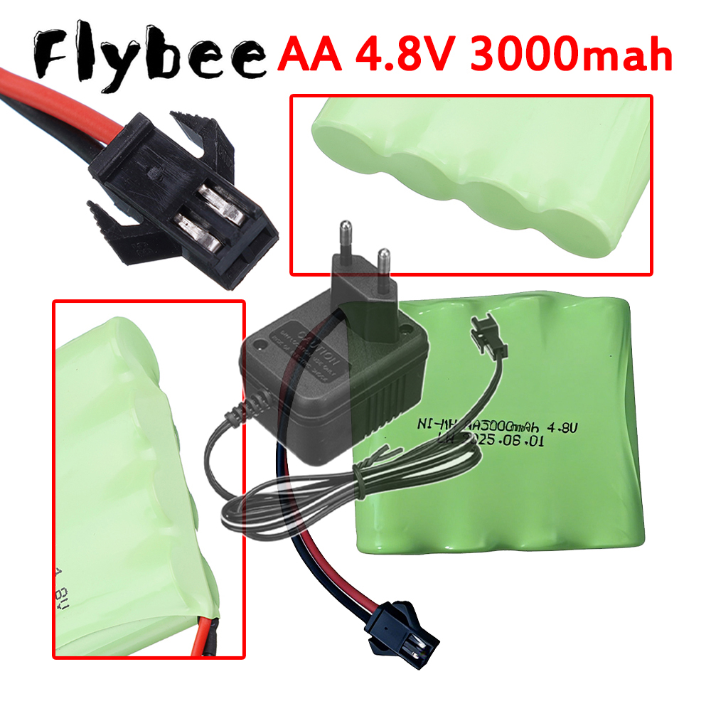 Rc Hobby Charger - Şarj edilebilir NiMH 4.8V 3000mAh Pil