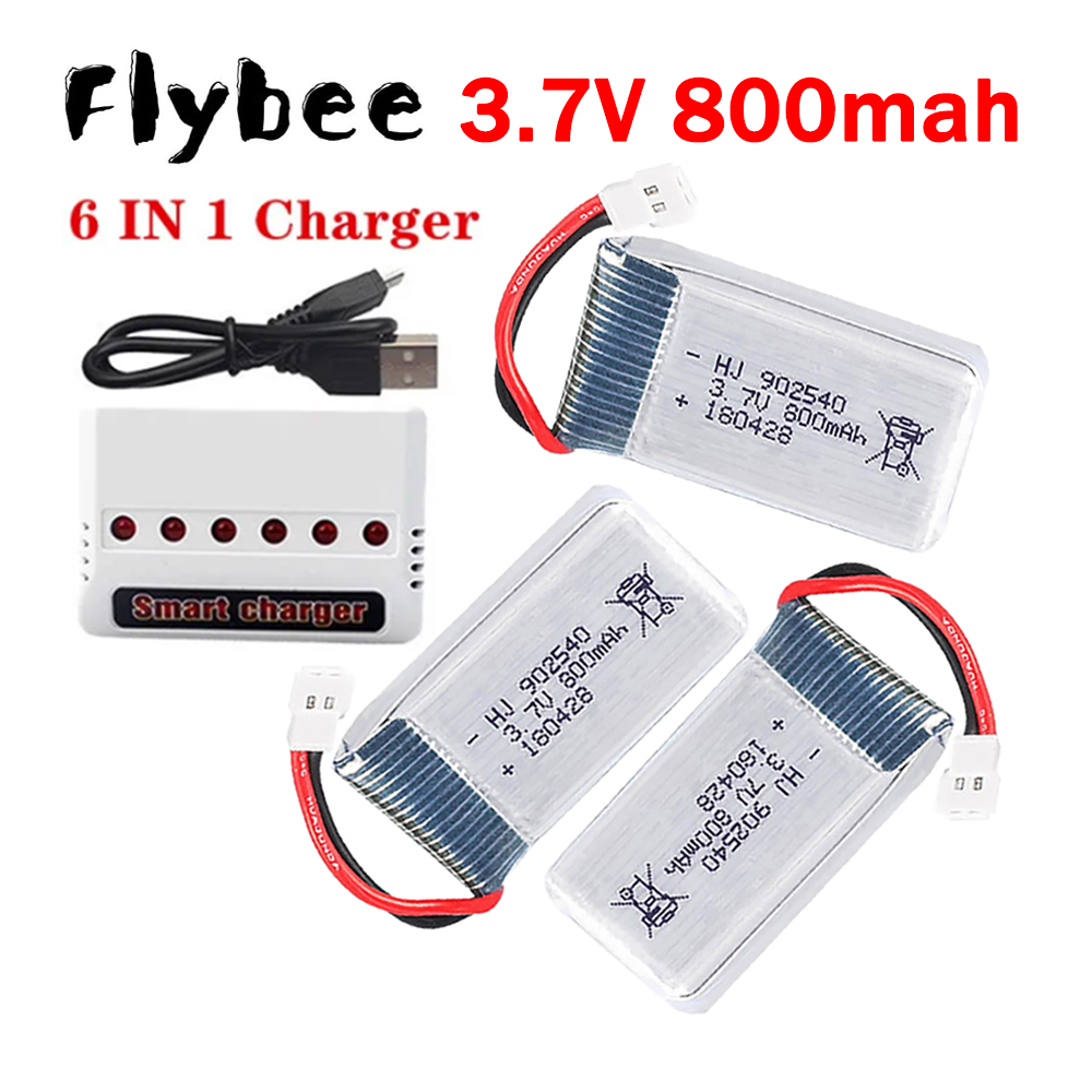 Rc Hobby Charger - MEW 800mAh 3.7V Lipo Pil +