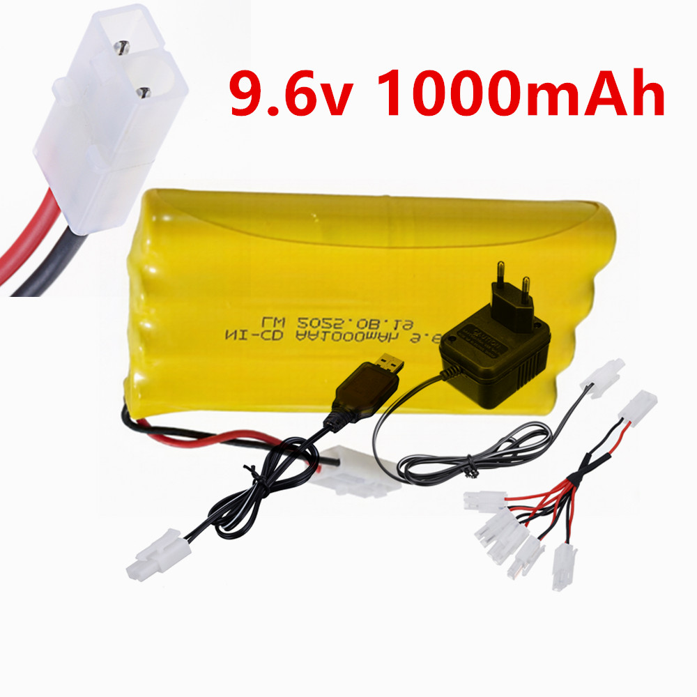 Rc Hobby Charger - 9.6v 1000mAh Ni-CD AA Şarj Edilebilir