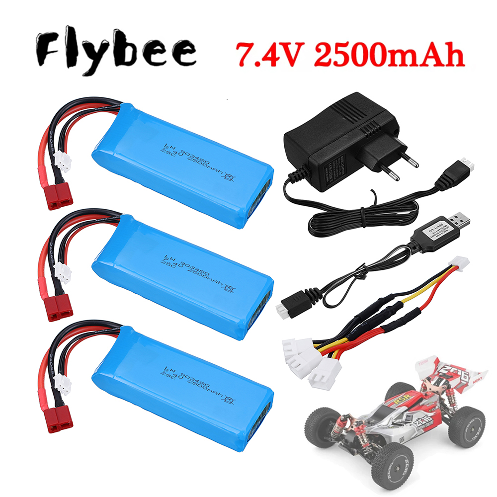 Rc Hobby Charger - Wltoys için 2s 7.4V 2500mAh Lipo