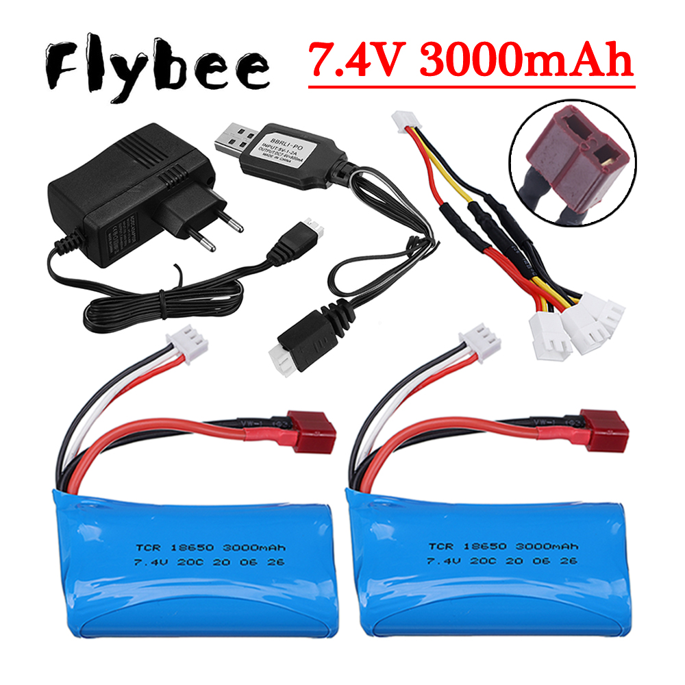 Rc Hobby Charger - 7.4 V 3000 mAh Li-ion Pil