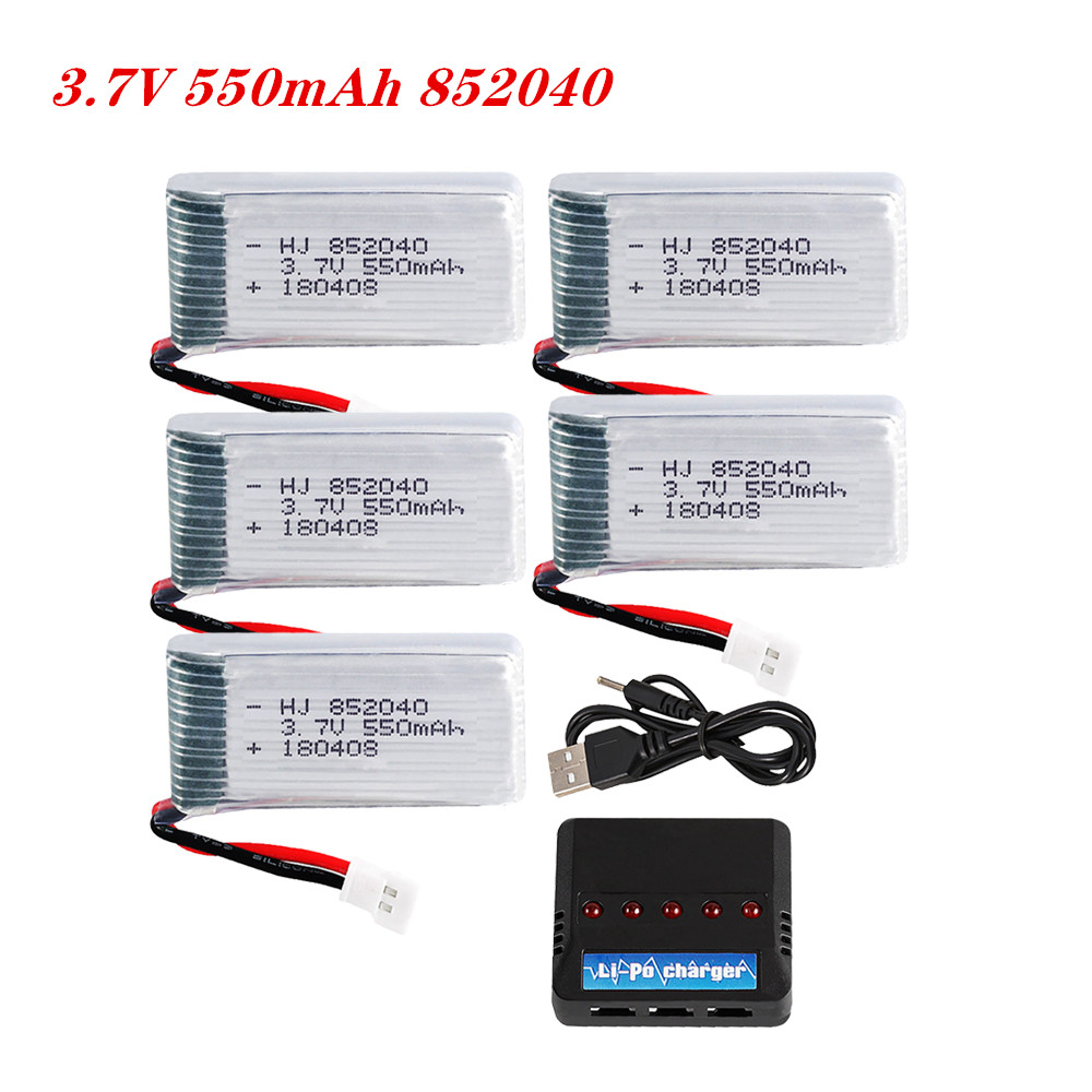 Rc Hobby Charger - 3.7V 550mAh 25C Lipo Pil 852040