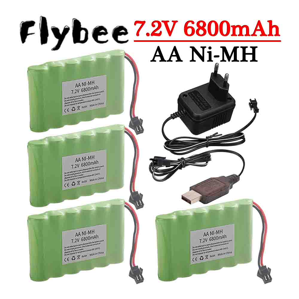 Rc Hobby Charger - Ni-MH 7.2V 6800mAh SM Fiş Pil