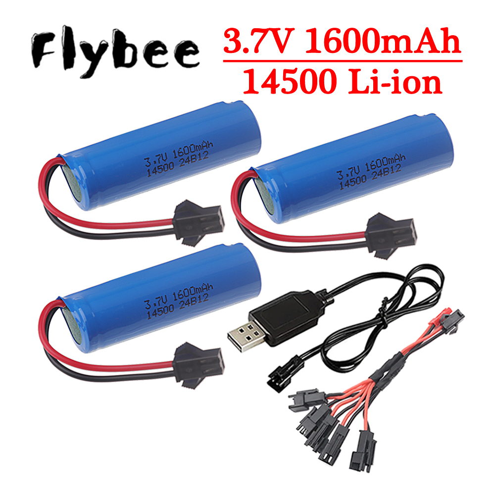Rc Hobby Vehicles - Orijinal 3.7 v 14500 1600 mAh