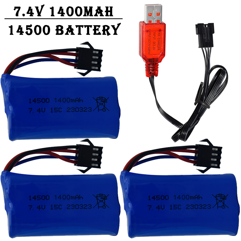 7.4V 1400mAh 14500 Lityum İyon - Rc Hobby Charger incelemesi ve fiyatı