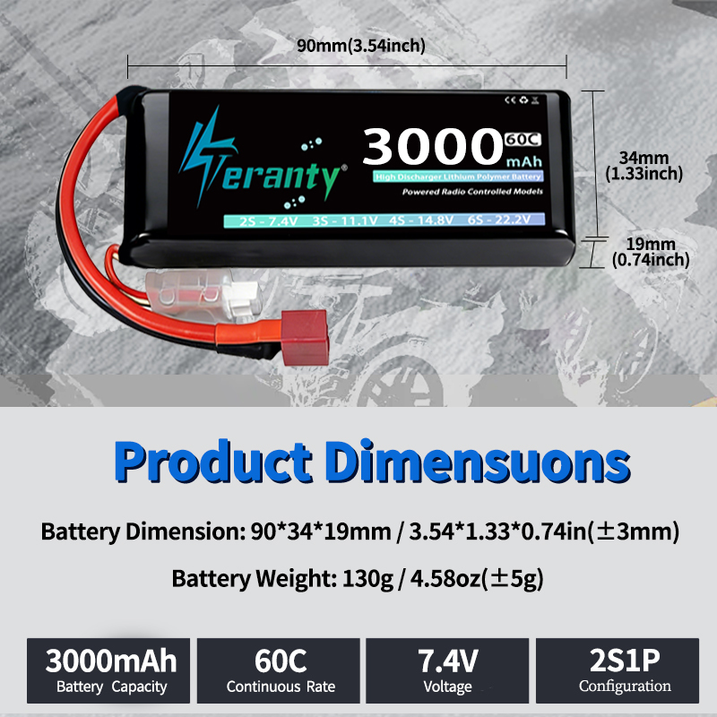TERANTY 2S 3000mAh Lipo Pil 7. - Rc Hobby Vehicles incelemesi ve fiyatı